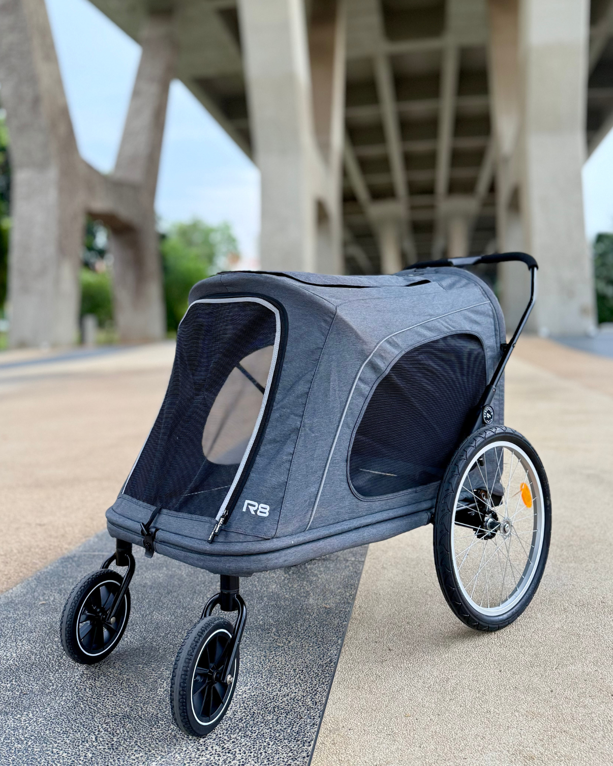 pet stroller for large dogs australia Beberoad R8 Pro (4 Wheel) Pet Stroller – Melo & Mine
